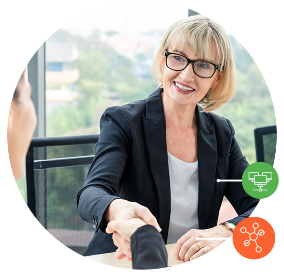 SDWAN user smiling